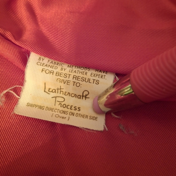 Koslow's Red Leather Open-Front Over-Sized Jacket Coat Women Size Small-Medium - Picture 9 of 16